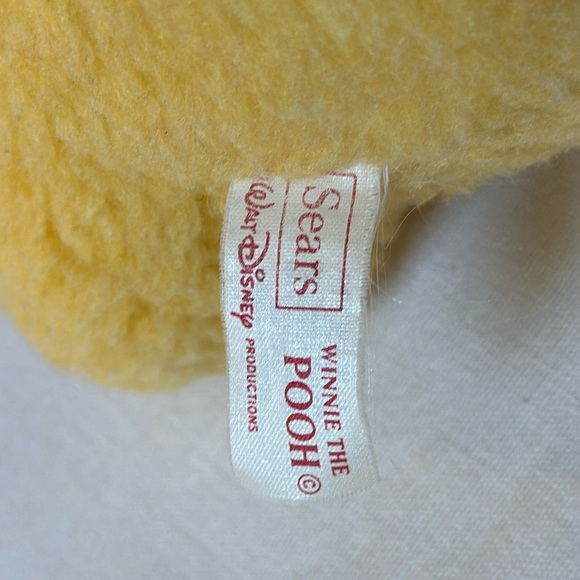 Vintage 1970s Sears Walt Disney Plush Stuffie Winnie The Pooh by GUND authentic - Picture 9 of 15